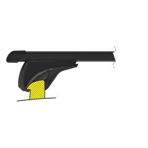 Complete set of steel roof bars, supplied with locks and keys