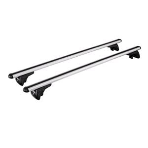 Complete set of aluminium roof bars, supplied with locks and keys