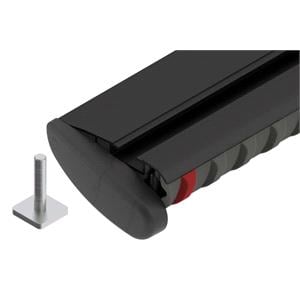 Complete set of wing shaped Nordrive Aluminium roof bars, supplied with locks and keys