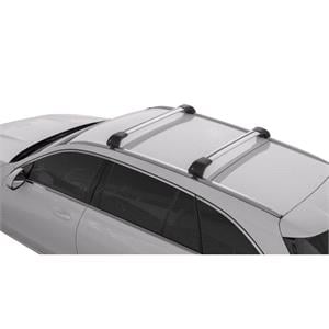 Complete set of Nordrive Silenzio CX Edge roof bars, supplied with locks and keys