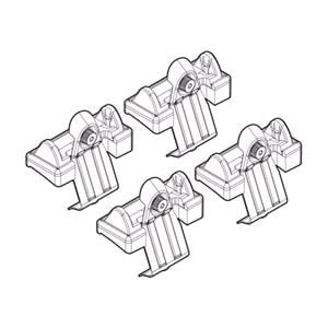 Complete set of steel roof bars, supplied with locks and keys