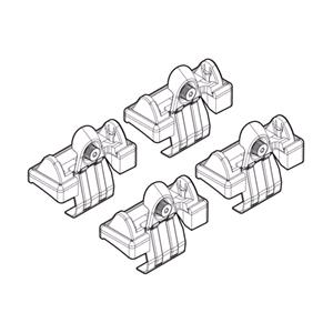 Complete set of steel roof bars, supplied with locks and keys