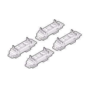 Complete set of wing shaped Nordrive Aluminium roof bars, supplied with locks and keys