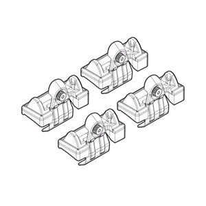 Complete set of steel roof bars, supplied with locks and keys