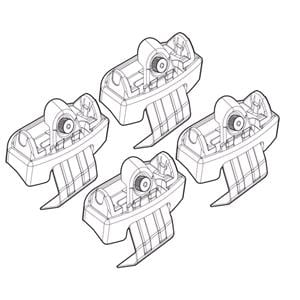 Nordrive Alumia silver aluminium aero Roof Bars for Ford PUMA 2019 Onwards