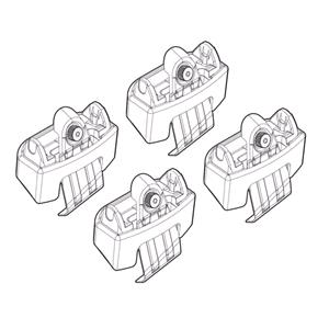 Complete set of Nordrive Silenzio roof bars, supplied with locks and keys