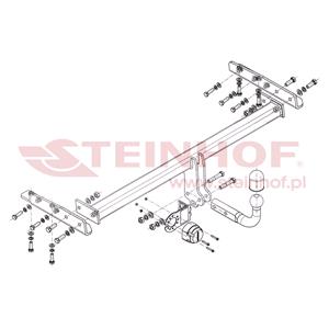 Tow Bars And Hitches, Steinhof Towbar (fixed with 2 bolts) for Nissan ALMERA Mk II Saloon, 2000 2006, Steinhof
