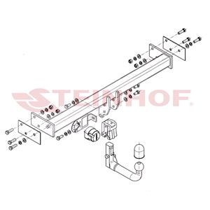 Tow Bars And Hitches, Steinhof Automatic Detachable Towbar (vertical system) for Ford MAVERICK VAN, 1996 1998, Steinhof