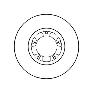 Brake Discs, National Front Axle Brake Discs (Pair)   Diameter: 255mm, National