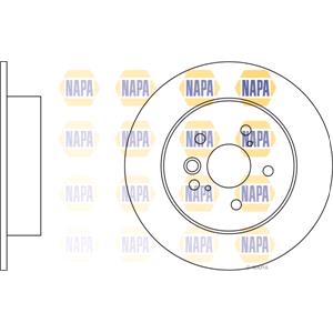 Brake Discs, NAPA Rear Axle Brake Disc (Single), NAPA