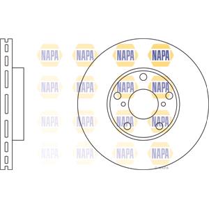 Brake Discs, NAPA Front Axle Brake Disc (Single), NAPA