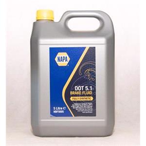 Brake Fluid, NAPA DOT 5.1 Brake Fluid   5 Litre, NAPA