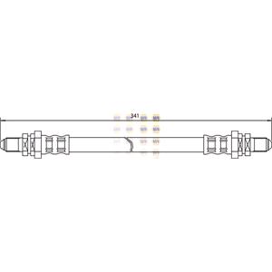 Brake Hoses, NAPA Rear Left/Right Brake Hose   NBH1264 (NBH1264), NAPA