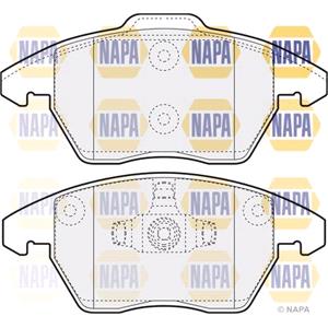 Brake Pads, NAPA Front Brake Pads (Full set for Front Axle)   NBP1176, NAPA