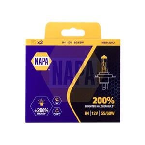 Fog Lamp Bulbs, NAPA PLUS 200 H4 TWIN PACK , NAPA