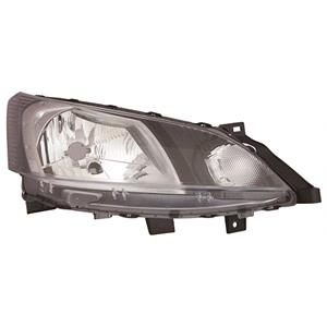 Lights, Right Headlamp (Halogen, Takes H4 Bulb, Spain Produced Models Only, Original Equipment) for Nissan NV200 van 2010 on, 