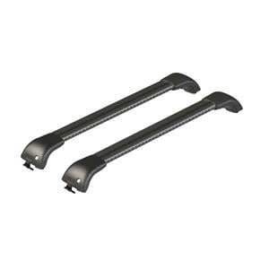 Roof Racks and Bars, Nordrive Silenzio CX Black Edge Roof Bars for Skoda ENYAQ iV SUV, 2020 Onwards, With Solid Roof Rails, NORDRIVE