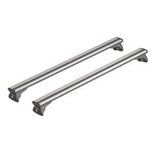 Roof Racks and Bars, Nordrive Silenzio silver aluminium wing Roof Bars for Fiat Idea 2003 2011 With Raised Roof Rails, NORDRIVE