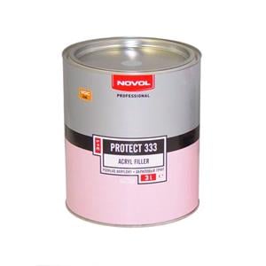 Body Repair and Preparation, Protect 333   Acrylic Filler 3+1Grey, 3.0 Litre, Novol