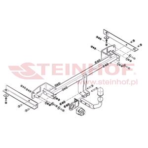 Tow Bars And Hitches, Steinhof Towbar (fixed with 2 bolts) for Opel MOKKA, 2012 Onwards, Steinhof