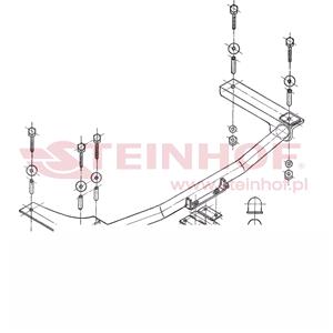 Tow Bars And Hitches, OPEL Vectra B, 09 1998 05 2002, 4 5D, Type=B >Towbar (fixed with 4 bolts), Steinhof