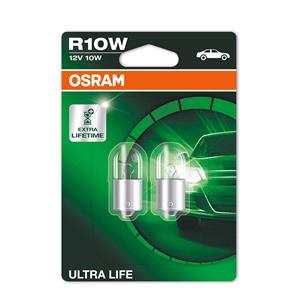 Bulbs   by Bulb Type, Osram Ultra Life 12V R10W Bulb    Twin Pack, Osram