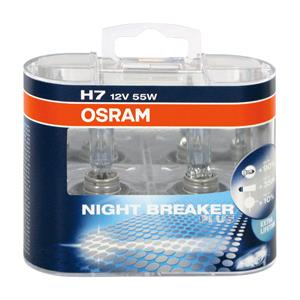 Bulbs   by Bulb Type, NIGHT BREAKER PLuS H7 12V 55W BOX2 PX26d, Osram