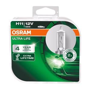 Bulbs   by Vehicle Model, Osram Ultra Life H11 12V Bulb   Twin Pack for Opel VECTRA C GTS, 2002 2008, Osram