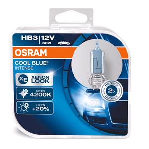 Bulbs   by Bulb Type, Osram Cool Blue Intense HB3 12V 60W Bulb   Twin Pack, Osram