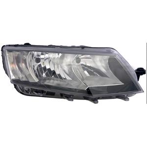 Lights, Right Headlamp (Halogen, Takes H7 / H15 Bulbs, Supplied With Motor) for Skoda OCTAVIA 2013 on, 