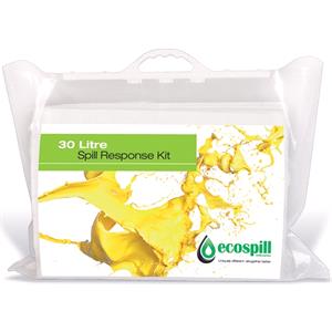 Oil Soak and Spill Control, Ecospill Oil Only Clip Top Spill Kit   30 Litre, ECOSPILL