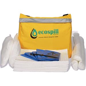 Oil Soak and Spill Control, Ecospill Oil Only Spill Kit With Vinyl Holdall   50 Litre, ECOSPILL