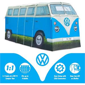 Official Volkswagen Campervan Tent - 4 Man - Blue