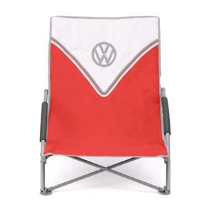 Gifts, Official Volkswagen Campervan Low Folding Chair - Red, Volkswagen