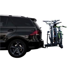 Aguri Active 3 Silver Tow Bar Mounted Bike Rack (Wheel Support) for 3 (4) Bikes