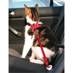 Pet Harness & Leads, Cat Car Seat Belt and Harness   Adjustable Size, Trixie