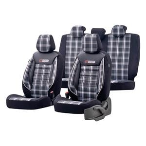 Seat Covers, Premium GTI SPORT Car Seat Covers Black & White For Vauxhall CORSA Mk V 2019 Onwards, Otom
