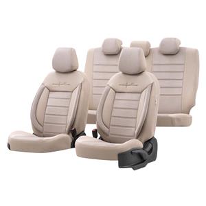 Seat Covers, Premium Fabric Car Seat Covers COMFORTLINE   Beige For Nissan MURANO 2007 2014, Otom