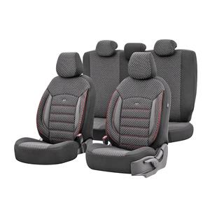 Seat Covers, Premium Cotton Leather Car Seat Covers SPORT PLUS LINE   Burgundy For Citroen XANTIA 1993 1998, Otom