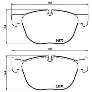 Brake Pads, Brembo Front Brake Pads (Full set for Front Axle)   P06049, Brembo