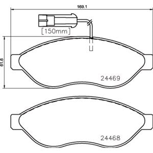 Brake Pads, Brembo Front Brake Pads (Full set for Front Axle)   P23144, Brembo