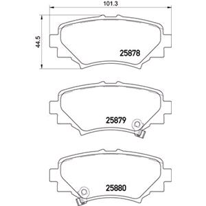Brake Pads, Brembo Rear Brake Pads (Full set for Rear Axle)   P49049, Brembo