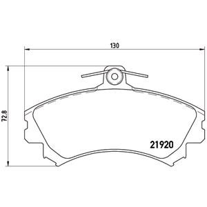 Brake Pads, Brembo Front Brake Pads (Full set for Front Axle)   P50055, Brembo