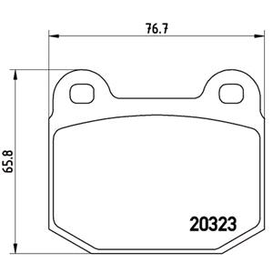 Brake Pads, Brembo Front Brake Pads (Full set for Front Axle)   P59025, Brembo