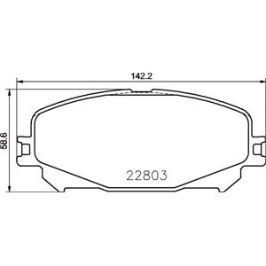 Brake Pads, Brembo Front Brake Pads (Full set for Front Axle)   P68071, Brembo