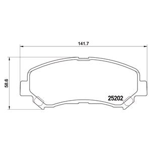 Brake Pads, Brembo Front Brake Pads (Full set for Front Axle)   P79028, Brembo