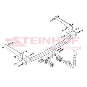 Tow Bars And Hitches, Steinhof Automatic Detachable Towbar (horizontal system) for Peugeot 206 SW, 2002 2007, Steinhof