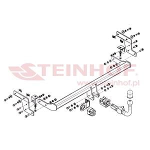 Tow Bars And Hitches, Steinhof Automatic Detachable Towbar (horizontal system) for Peugeot 207 SW,  2007 2012, Steinhof