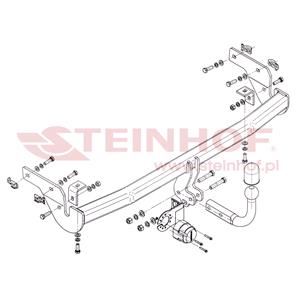 Tow Bars And Hitches, Steinhof Towbar (fixed with 2 bolts) for Peugeot 207, 2006 2012, Steinhof