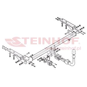 Tow Bars And Hitches, Steinhof Automatic Detachable Towbar (horizontal system) for Peugeot 308,  2007 to 2013, Steinhof